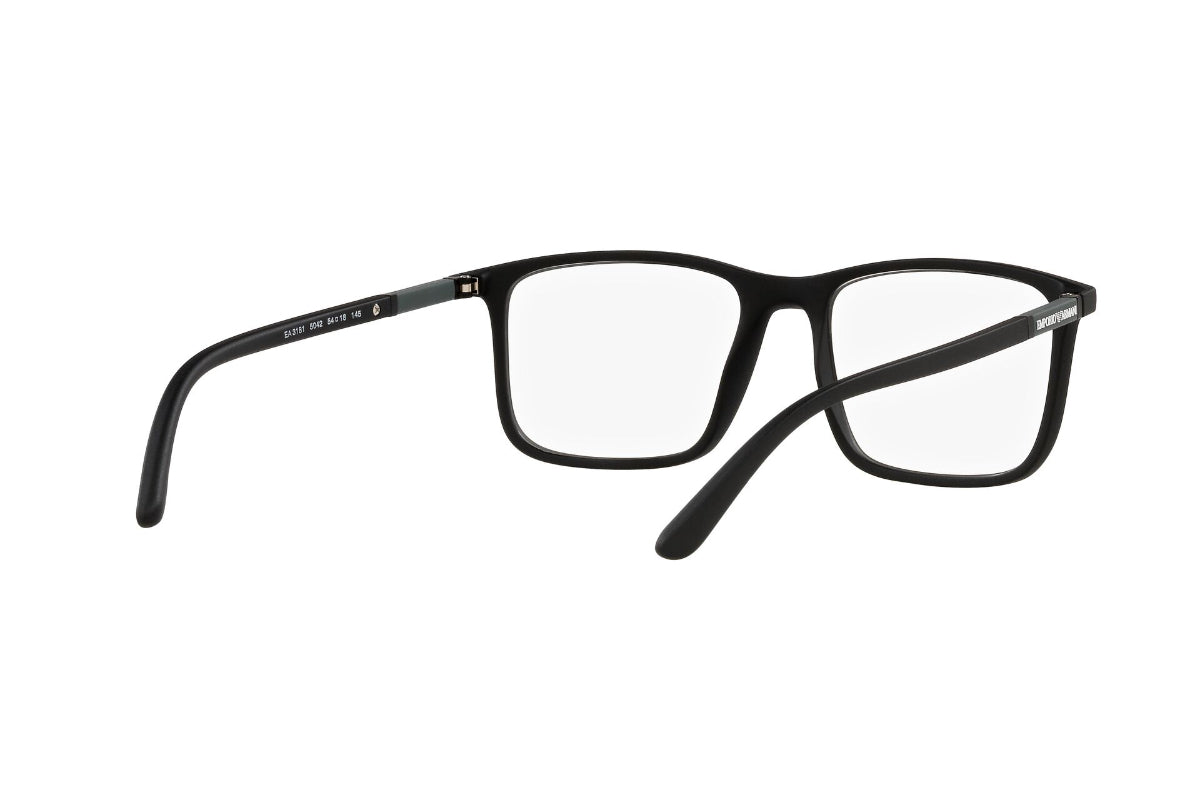 Lentes Ópticos Matte Black Emporio Armani