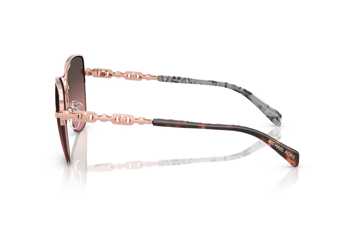 Michael Kors Lentes de Sol Dorado Beach Degradados MK1163