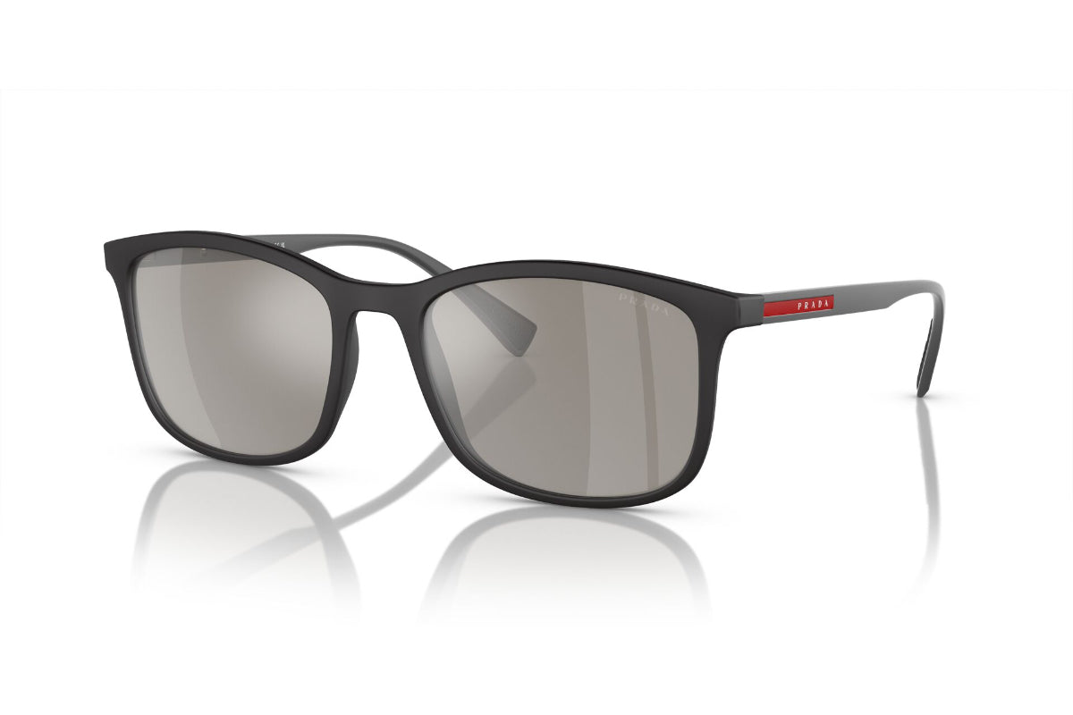 Lentes de Sol Lifestyle Negro Espejados Prada Sport -NOVEDAD