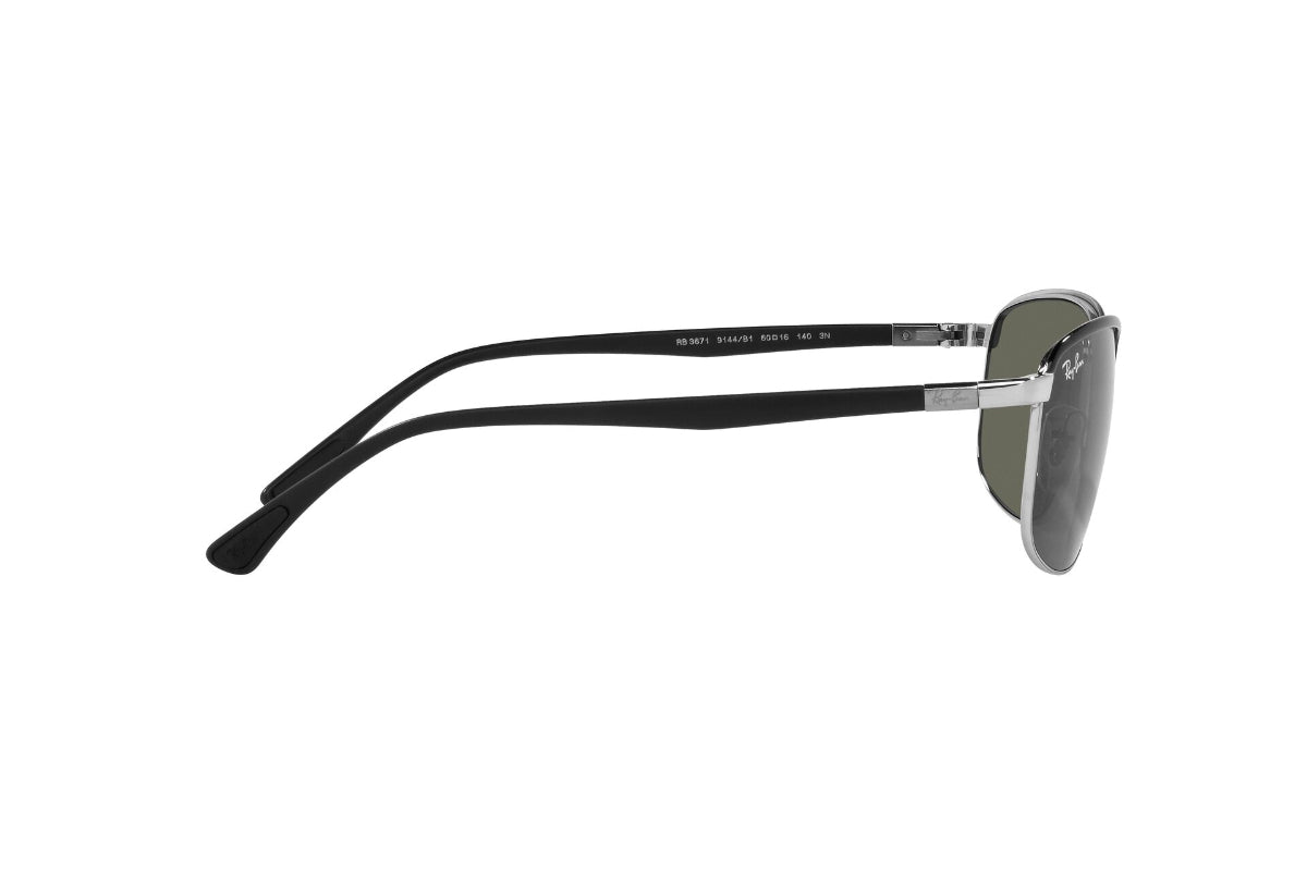 Lentes de Sol Black On Silver Ray Ban