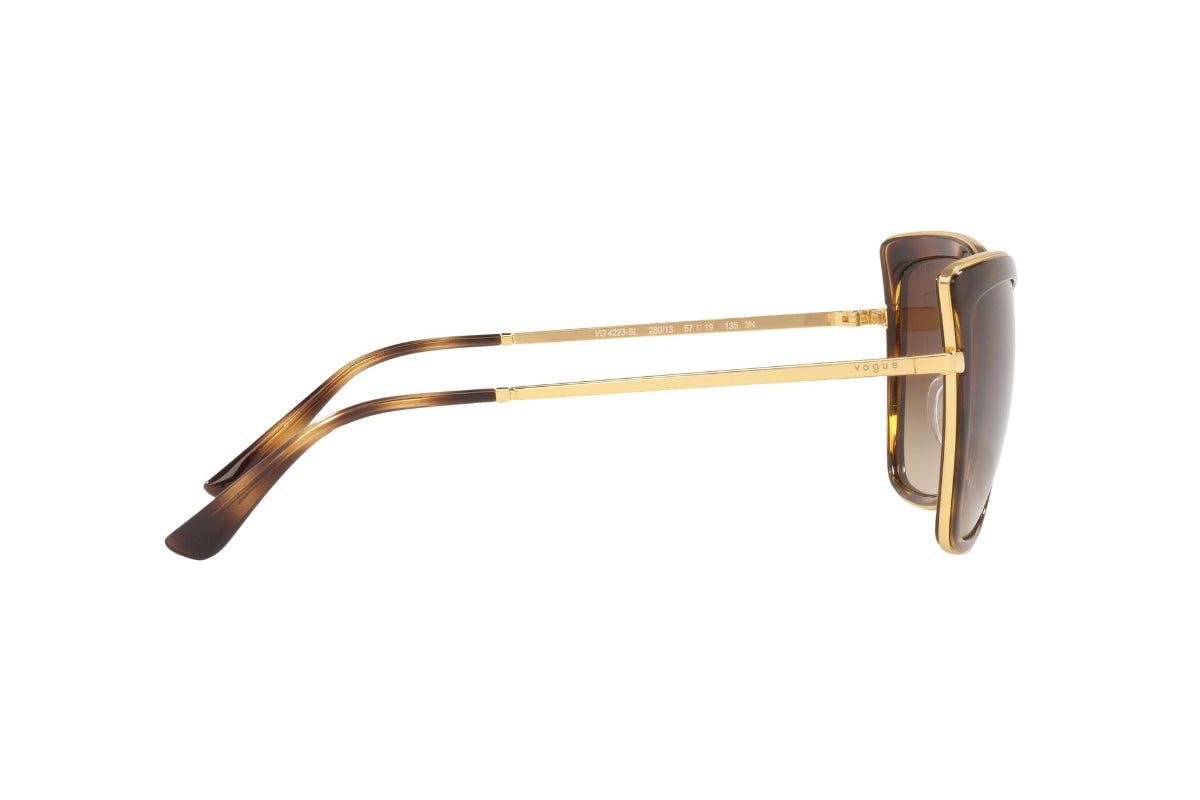 Lentes de Sol Gold Havana Vogue Eyewear