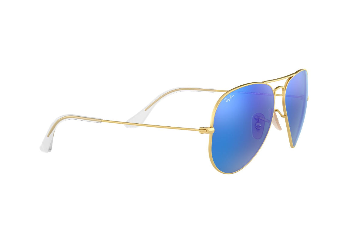 Lentes De Sol Aviator Blue Flash Ray-Ban