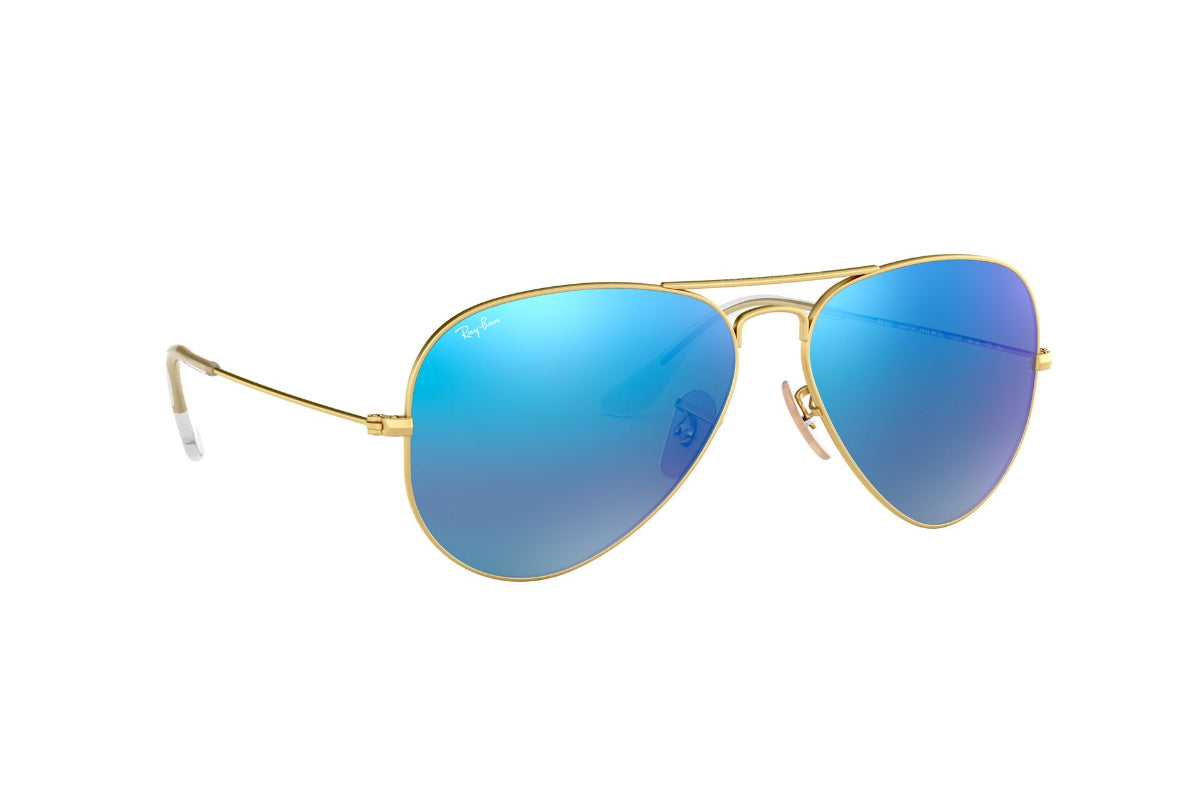 Lentes De Sol Aviator Blue Flash Ray-Ban