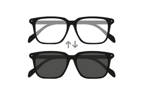 2 Cristales Fotocromático Gris Con Receta con Anti-Rayas y Anti-Reflejos