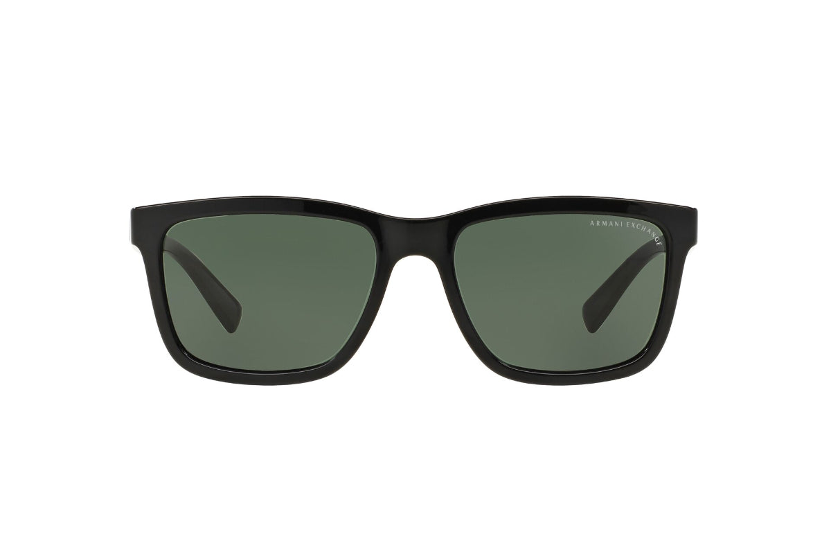 Lentes de Sol Rectangular Negro Armani Exchange Sustentable