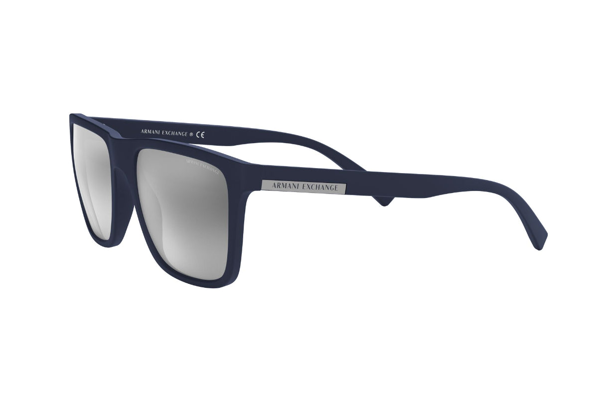 Lentes de Sol Rectangular Matte Navy Armani Exchange