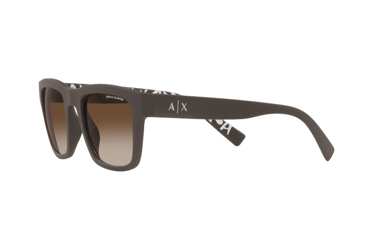 Lentes de Sol Matte Brown Exchange Armani