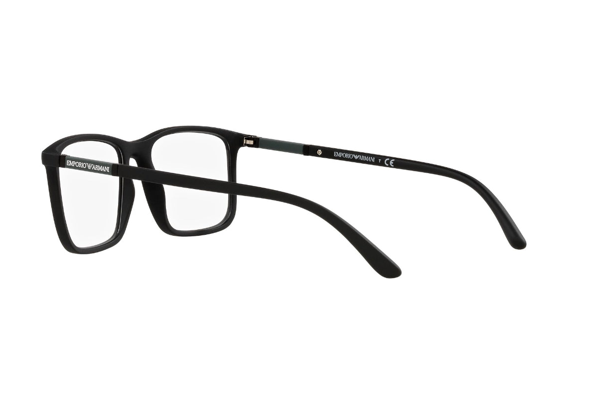 Lentes Ópticos Matte Black Emporio Armani