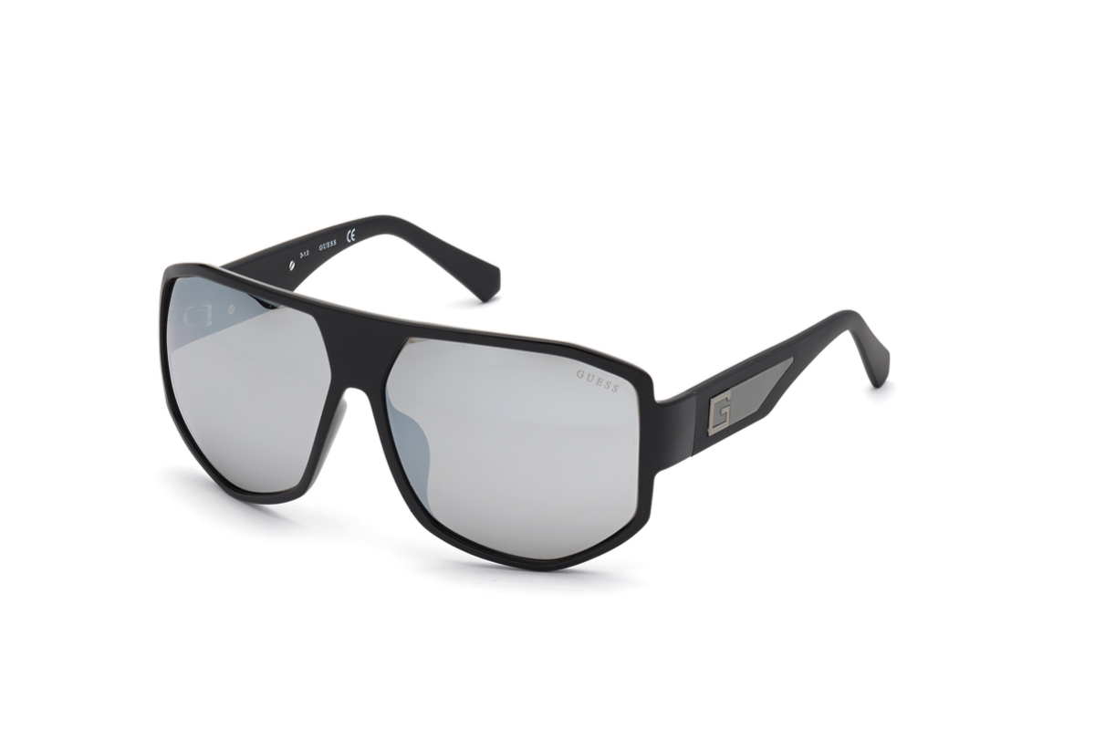 Lentes de Sol Gris Espejado Guess