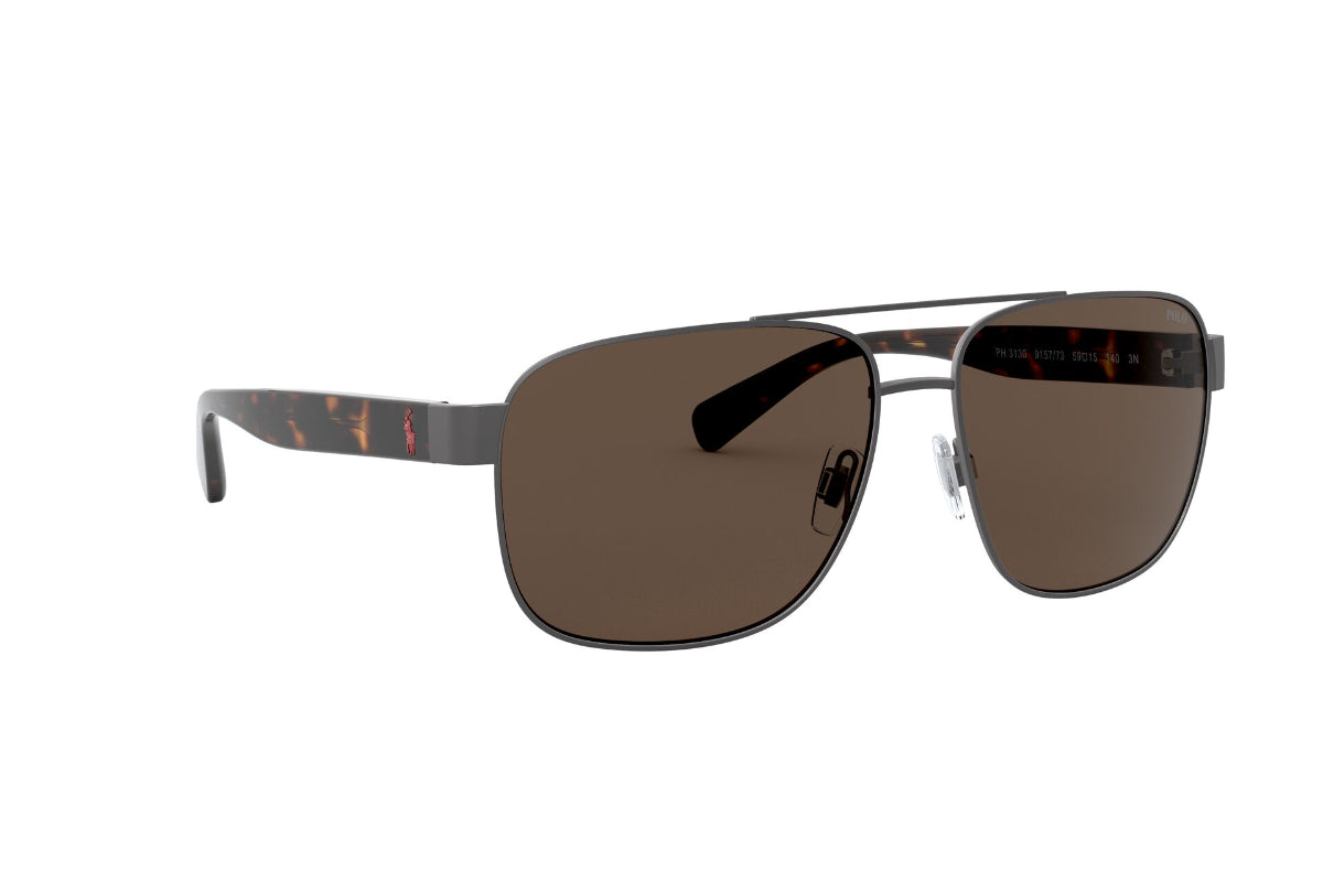 Lentes de Sol Semi Shiny Dark Gun Metal  Polo