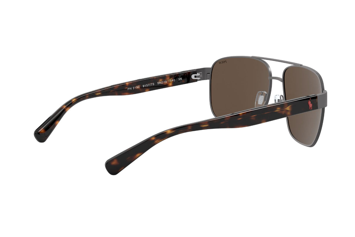 Lentes de Sol Semi Shiny Dark Gun Metal  Polo
