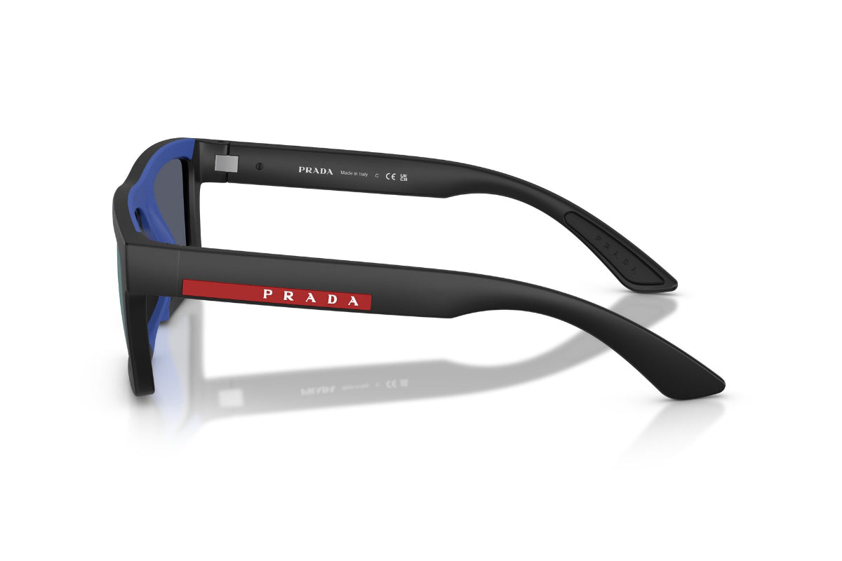 Lentes de Sol Negro Espejados Prada Sport -NOVEDAD