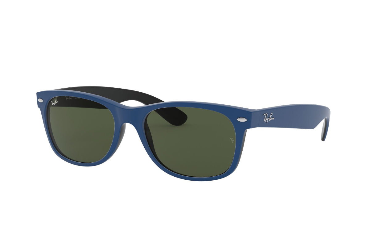 Lentes De Sol New Wayfarer Rubber Blue On Black Ray-Ban