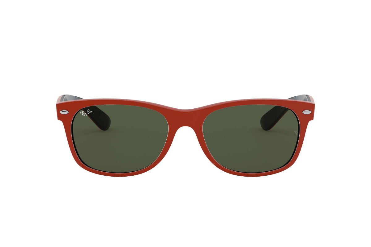 Lentes De Sol New Wayfarer Rubber Red On Black Ray-Ban