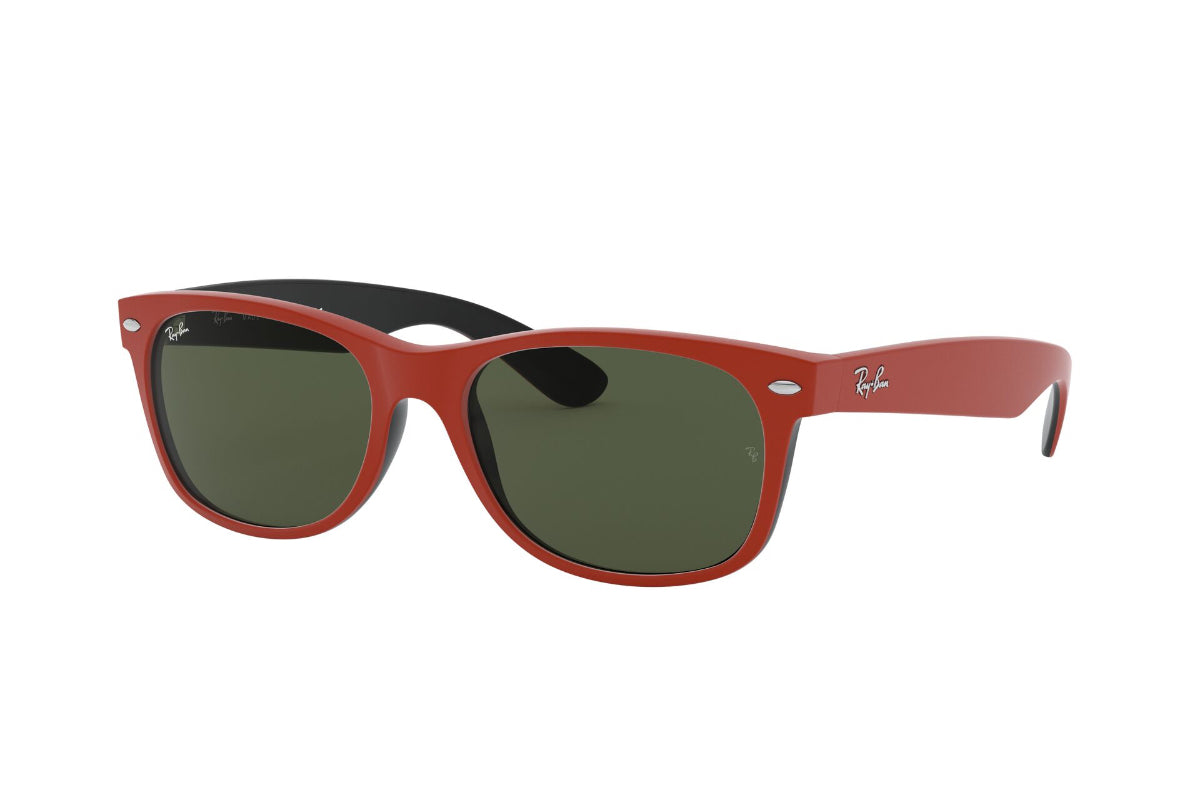 Lentes De Sol New Wayfarer Rubber Red On Black Ray-Ban