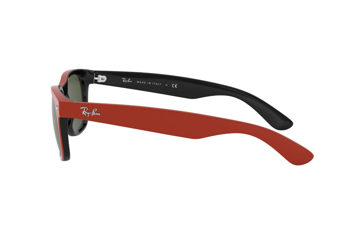 Lentes De Sol New Wayfarer Rubber Red On Black Ray-Ban