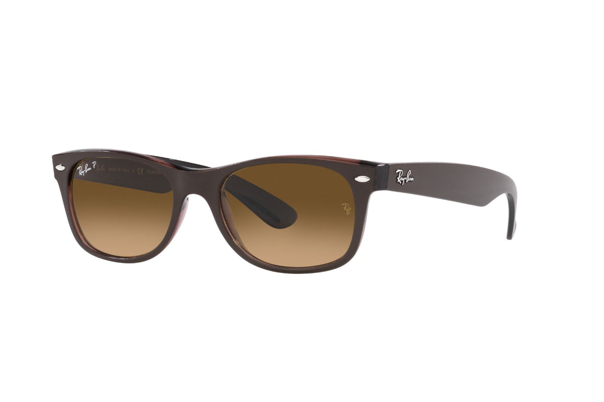 Lentes De Sol New Wayfarer Marrón Polarizados Ray-Ban