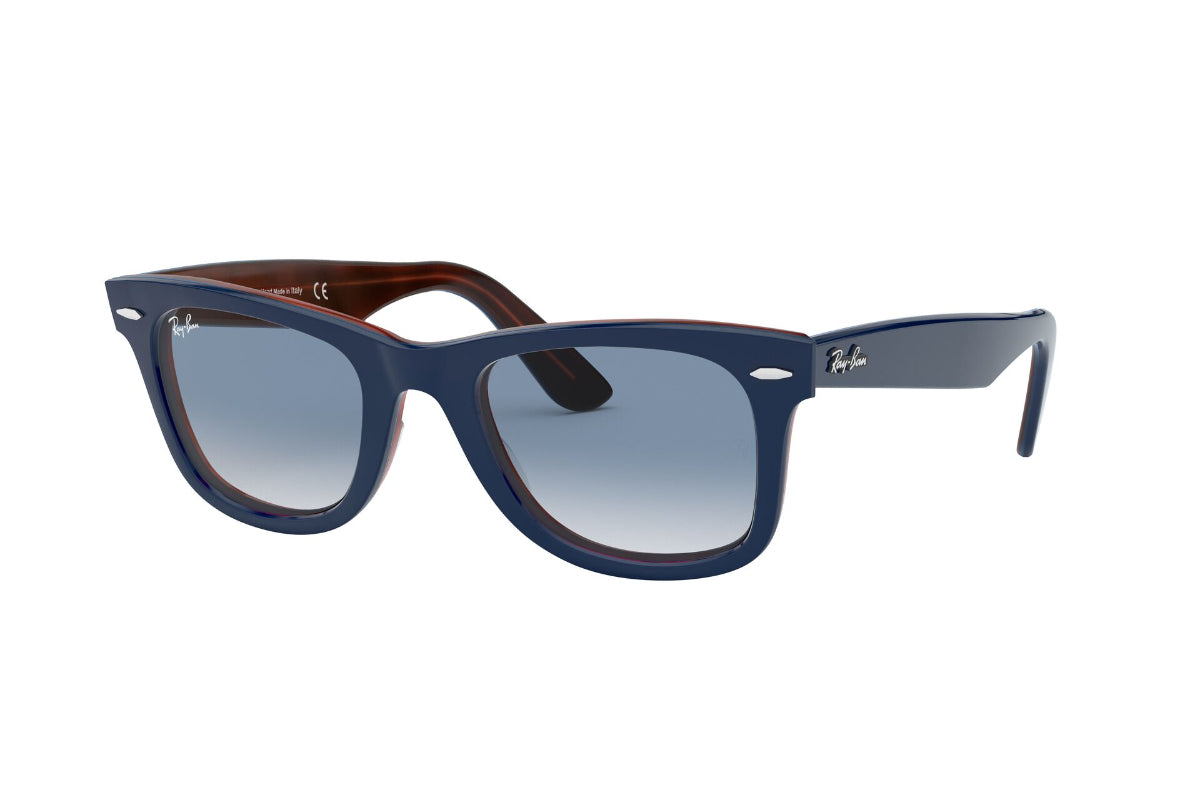 Lentes de Sol Wayfarer Blue On Red Havana Ray-Ban