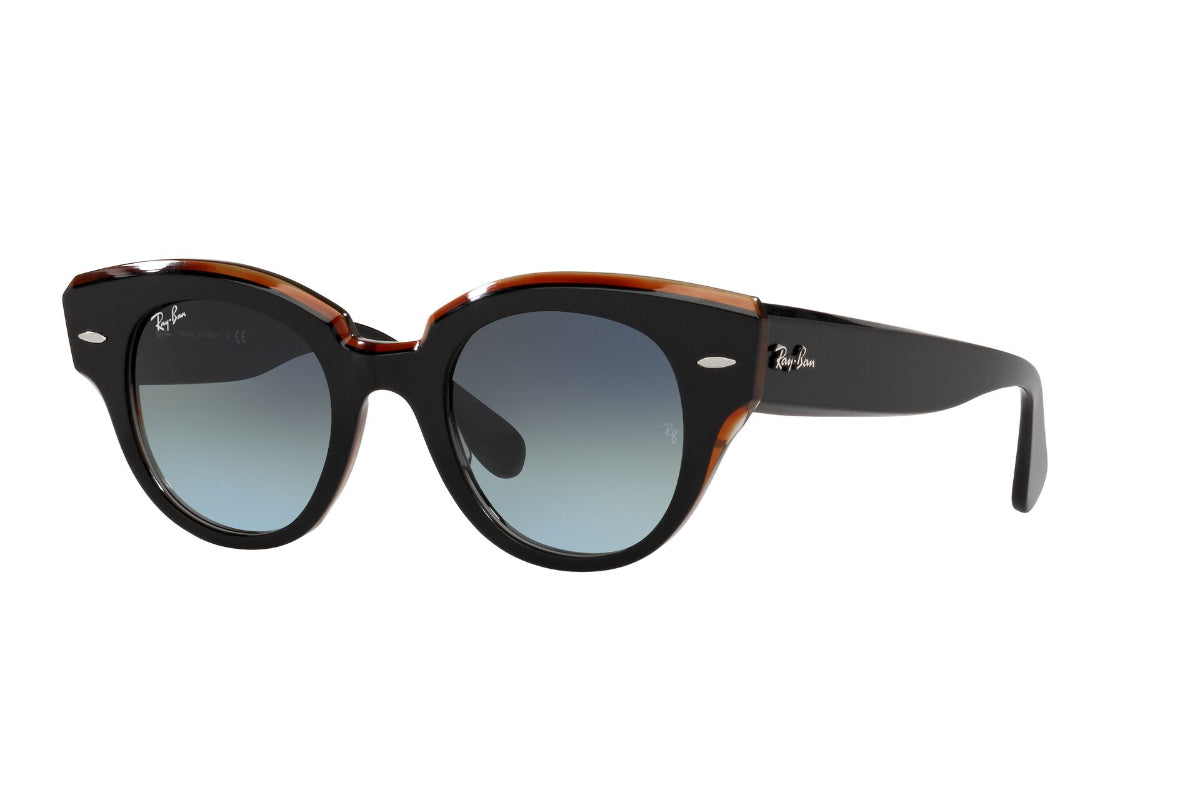 Lentes de Sol Roundabout Black On Brown  Ray Ban