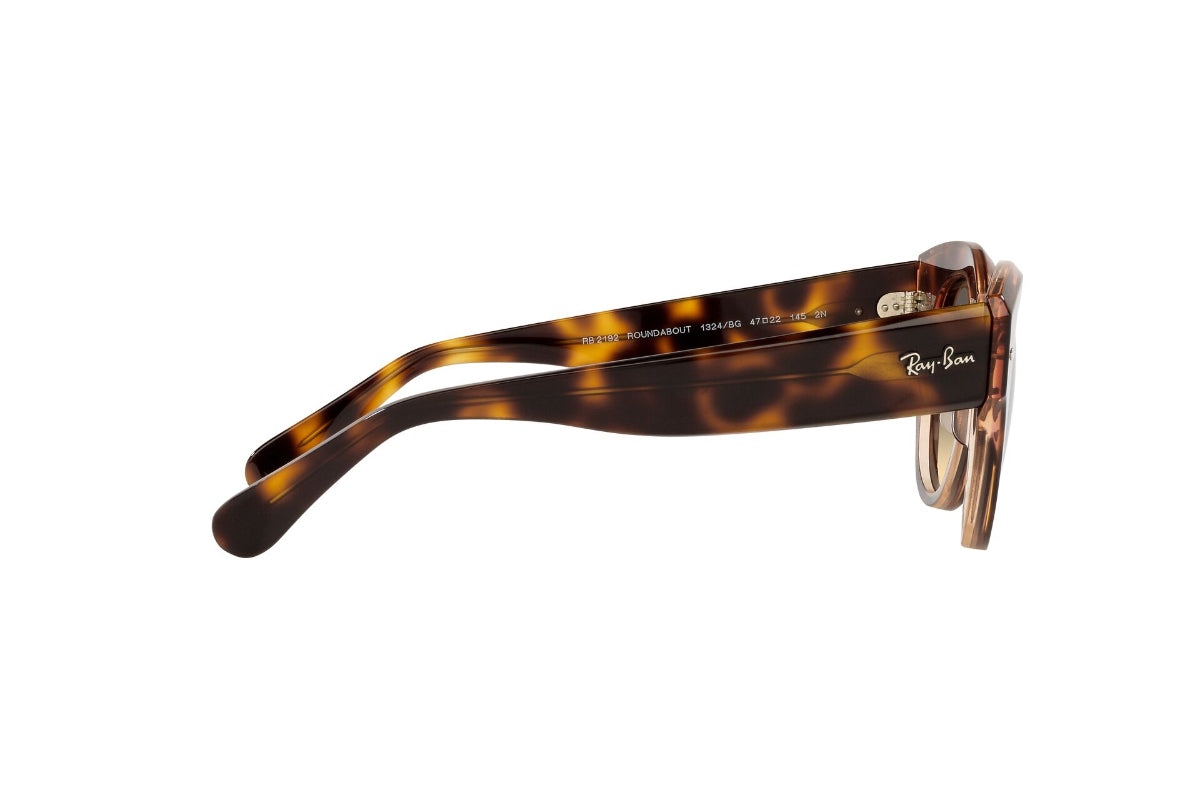 Lentes de Sol Roundabout Havana On  Pink  Ray Ban