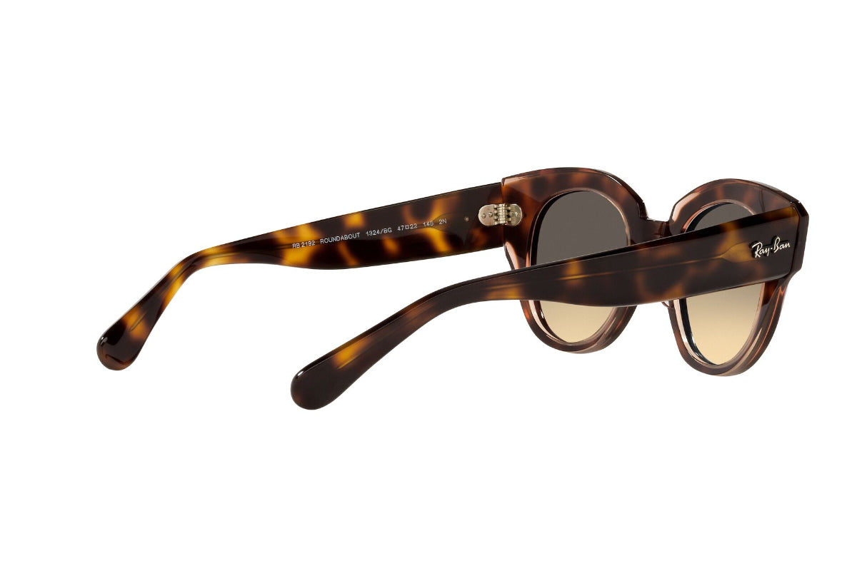 Lentes de Sol Roundabout Havana On  Pink  Ray Ban