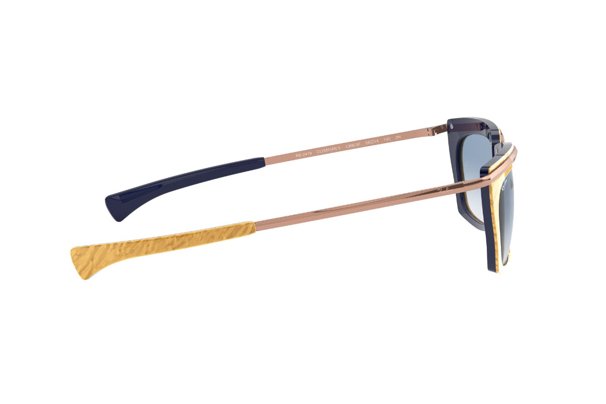 Lentes de Sol Olympian Wrinkled Beige On Blue Ray-Ban