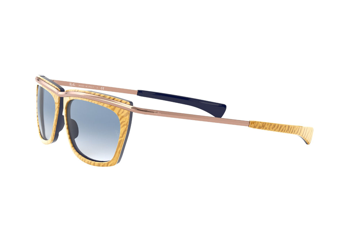 Lentes de Sol Olympian Wrinkled Beige On Blue Ray-Ban