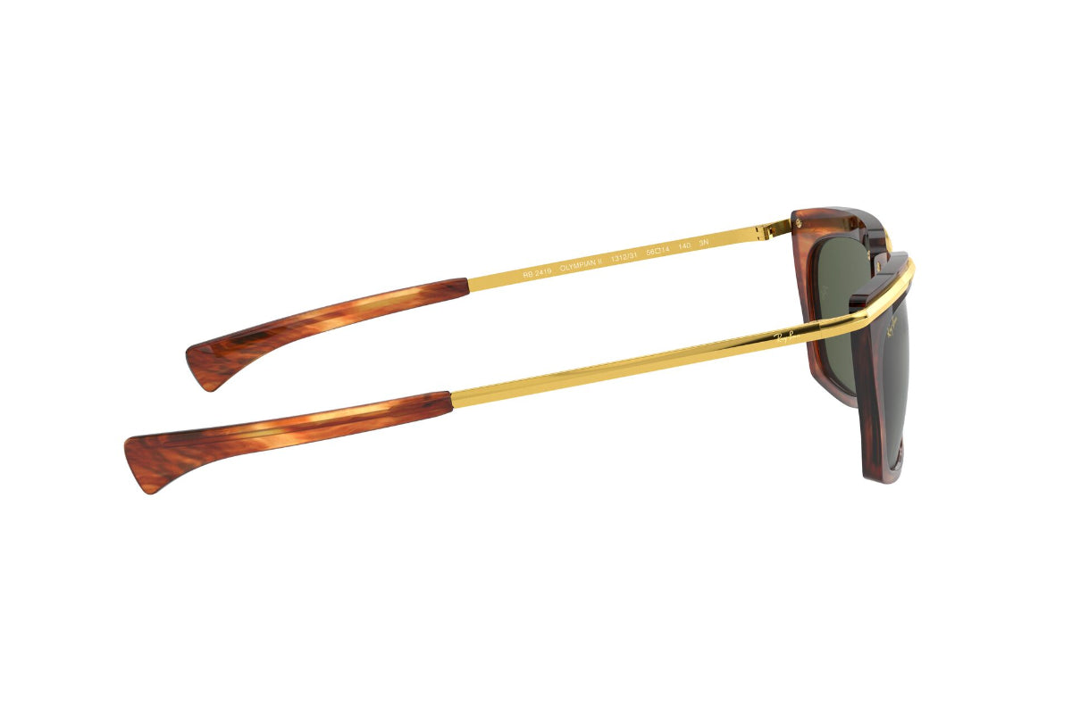 Lentes de Sol Olympian Ii Striped Havana Ray-Ban