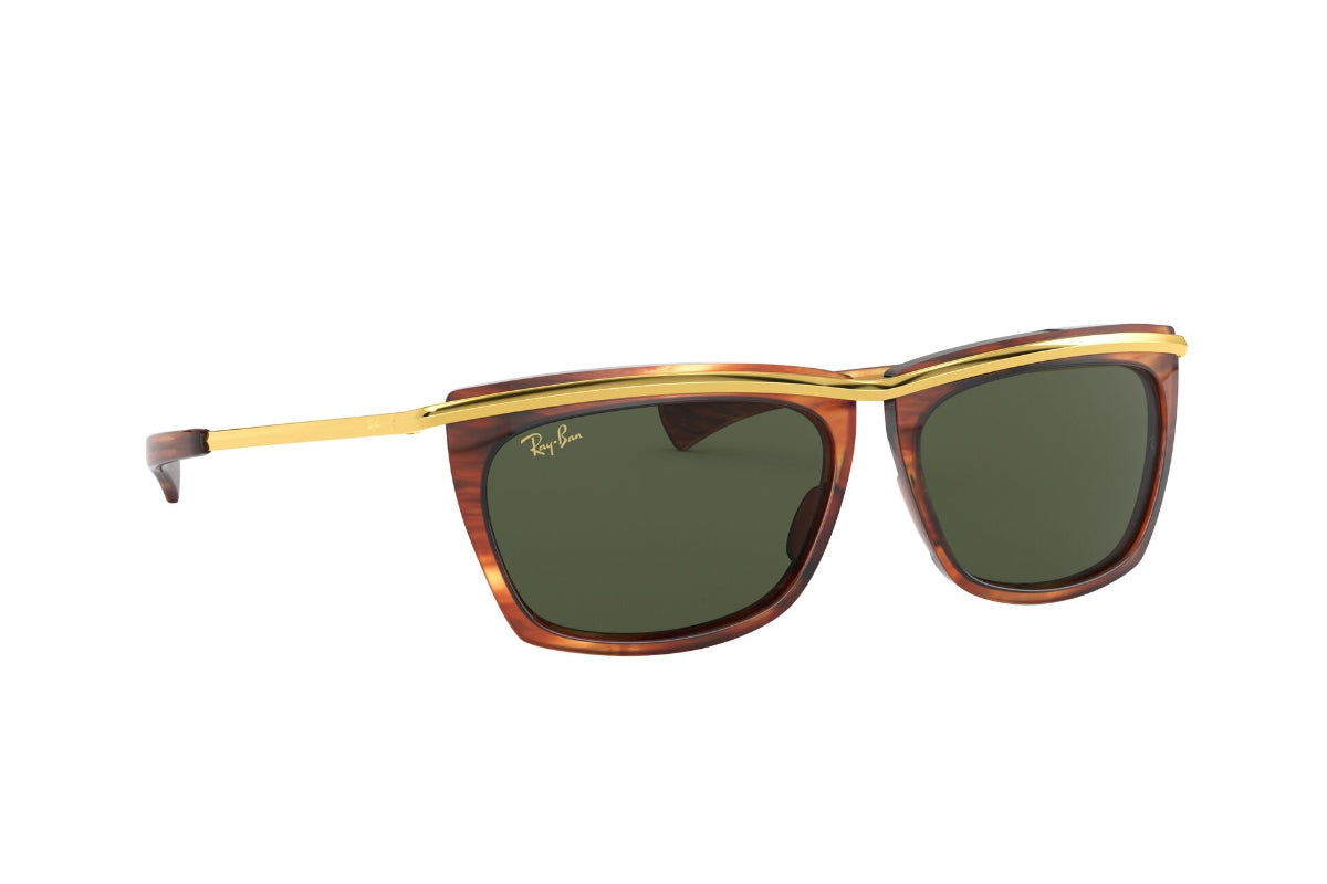 Lentes de Sol Olympian Ii Striped Havana Ray-Ban