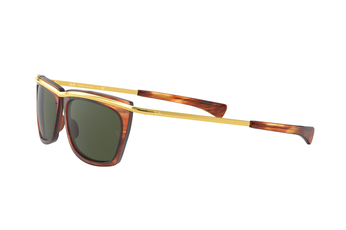 Lentes de Sol Olympian Ii Striped Havana Ray-Ban