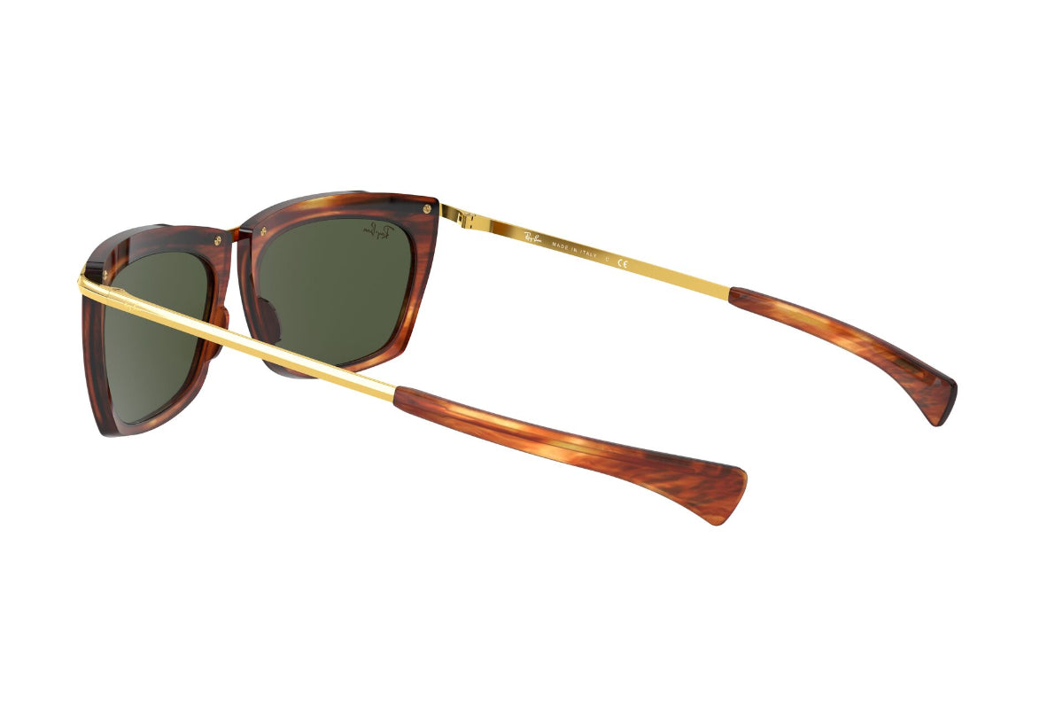 Lentes de Sol Olympian Ii Striped Havana Ray-Ban