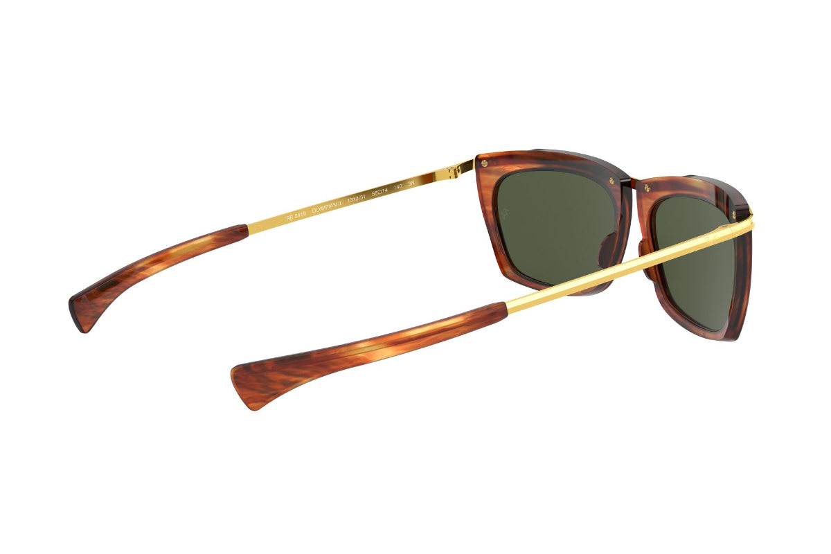 Lentes de Sol Olympian Ii Striped Havana Ray-Ban