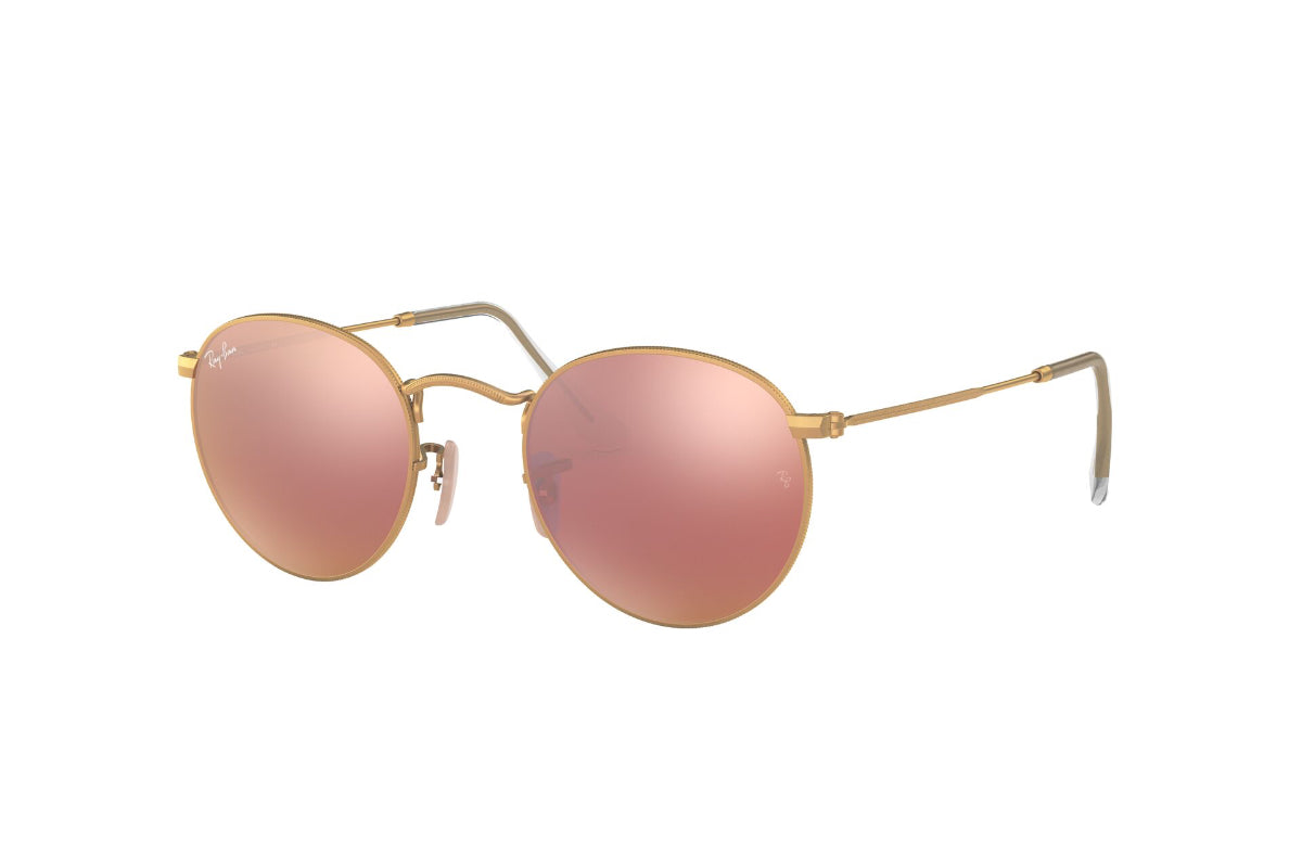 Lentes De Sol Round Metal Dorado Ray-Ban