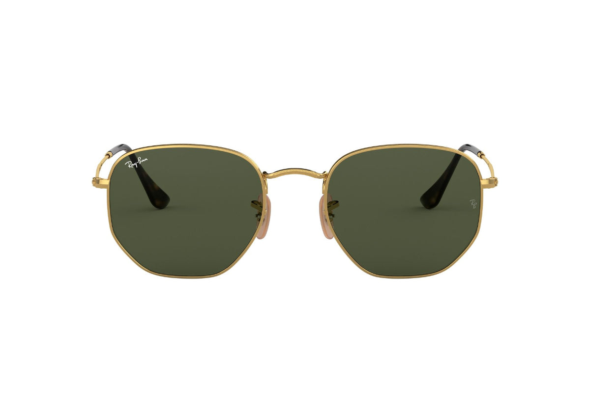 Lentes de Sol Hexagonal Gold Green Ray-Ban