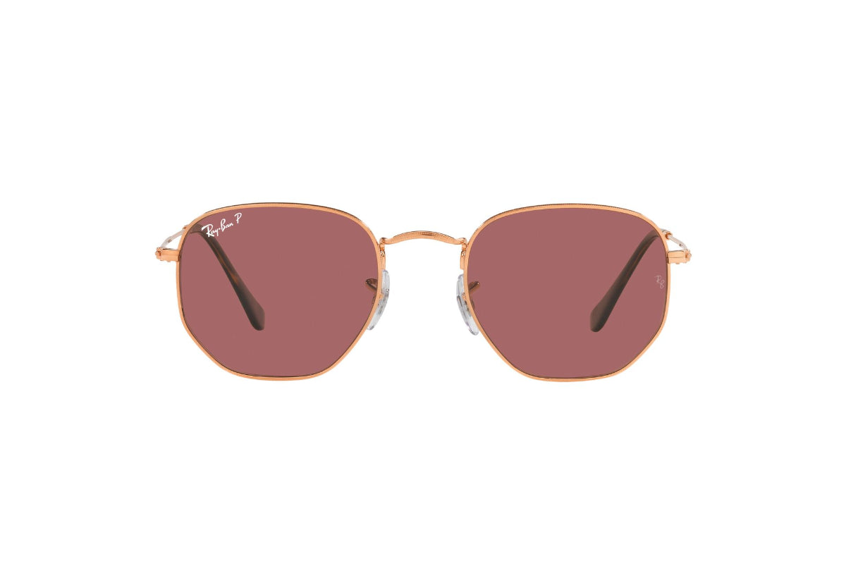 Lentes de Sol Hexagonal Rose Gold Polarizados Ray-Ban