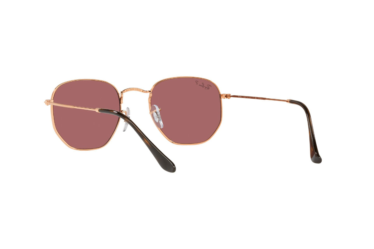 Lentes de Sol Hexagonal Rose Gold Polarizados Ray-Ban