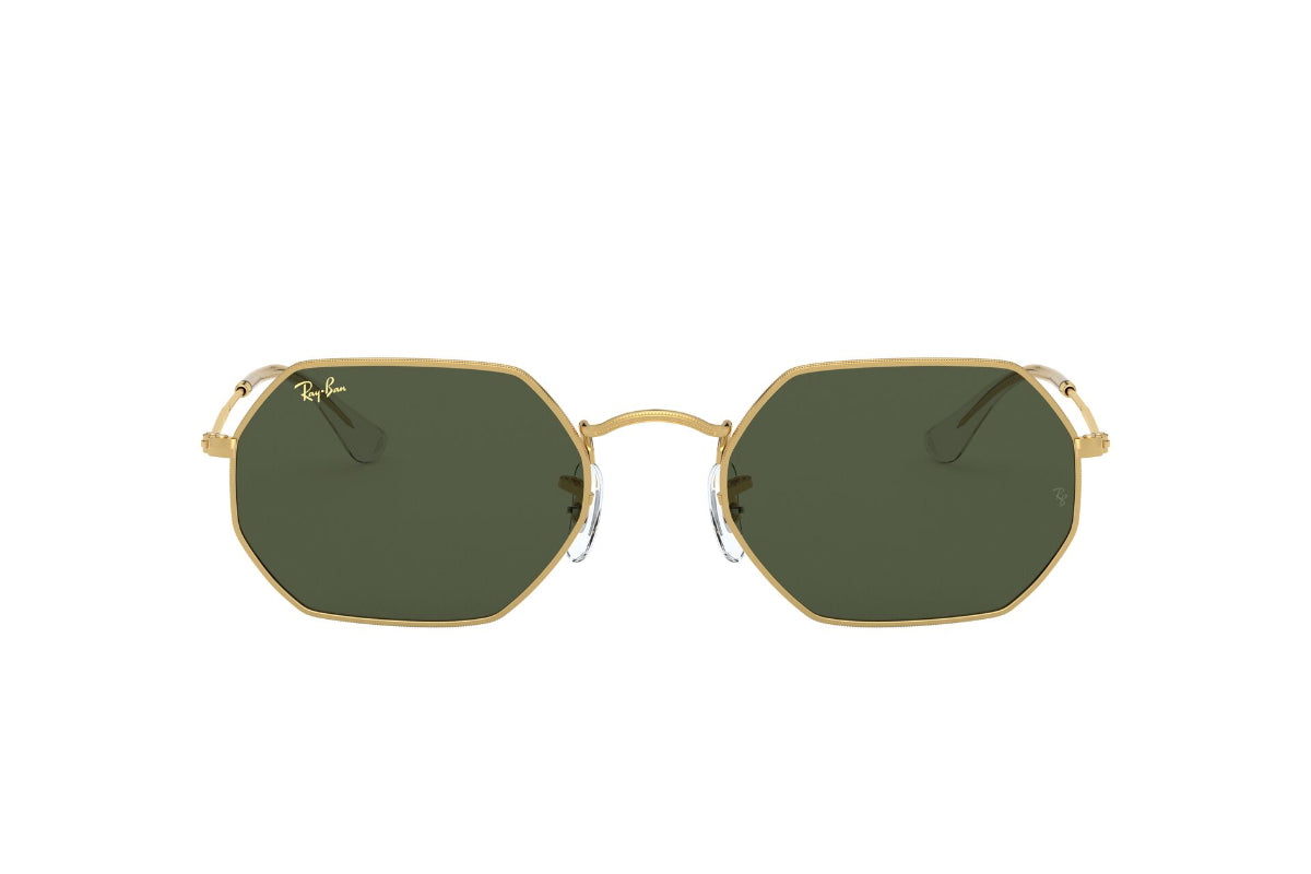 Lentes De Sol Octagonal Dorado Ray-Ban