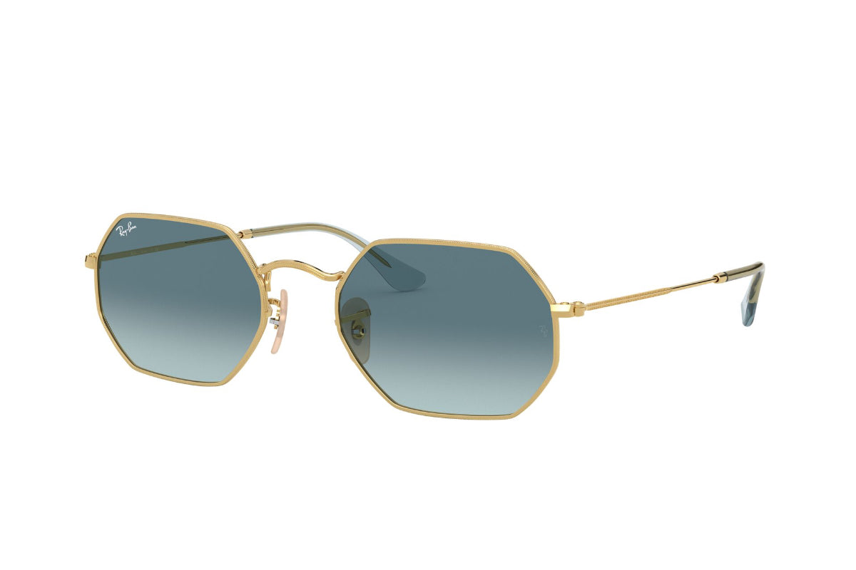 Lentes De Sol Octagonal Dorado Ray-Ban