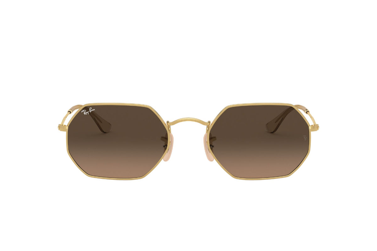 Lentes De Sol Octagonal Dorado Ray-Ban