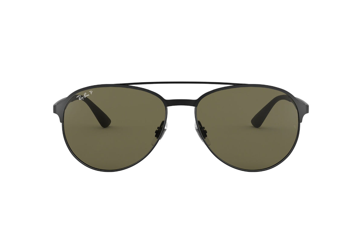 Lentes de sol Ray-Ban RB3606 Black Green Polarizados