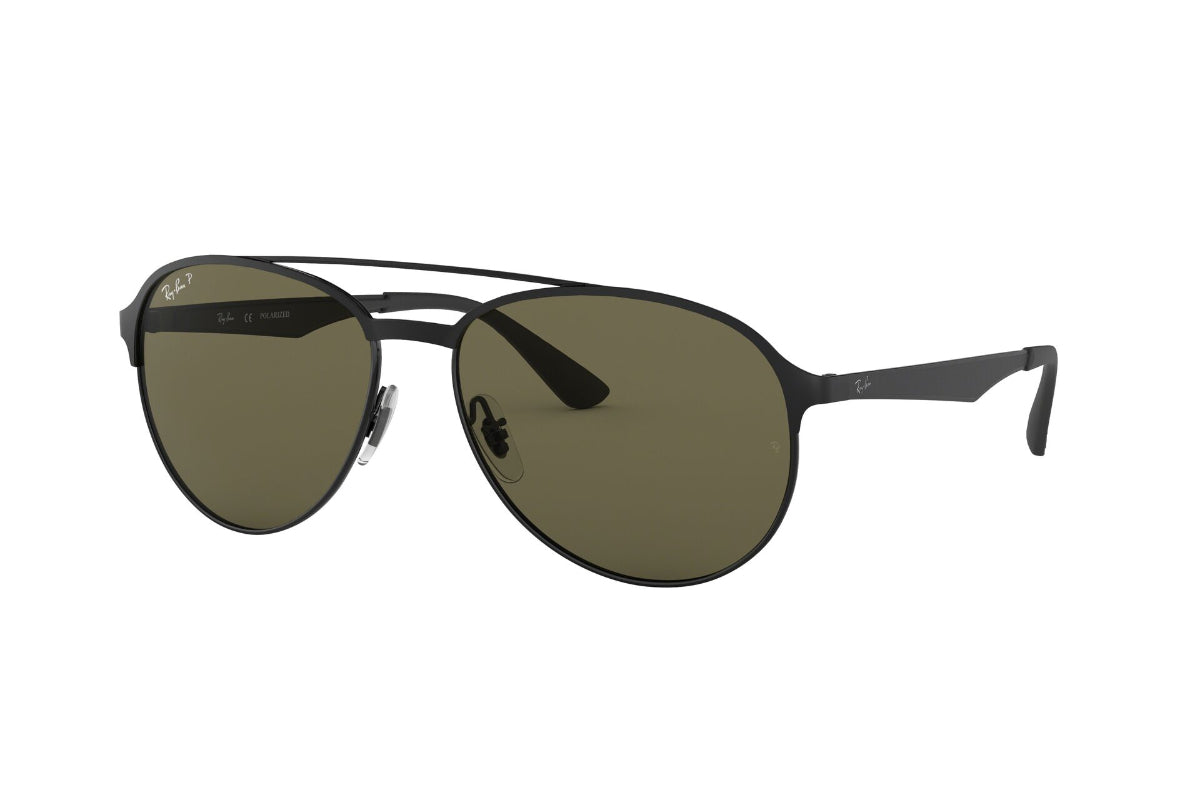 Lentes de sol Ray-Ban RB3606 Black Green Polarizados