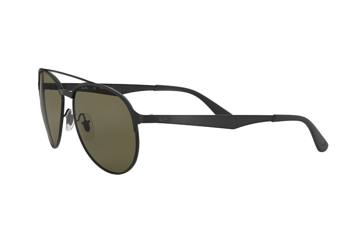 Lentes de sol Ray-Ban RB3606 Black Green Polarizados