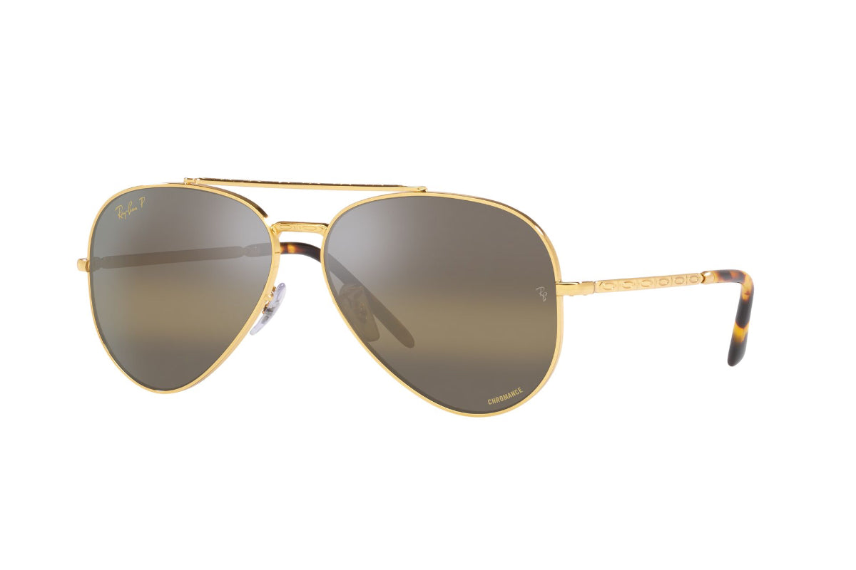 Lentes De Sol New Aviator Dorado Polarizados Ray-Ban