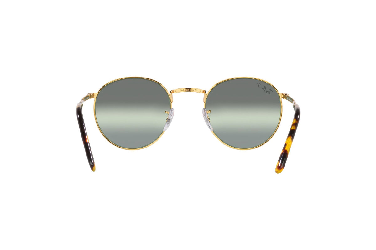 Lentes De Sol New Round Dorado Polarizados Ray-Ban