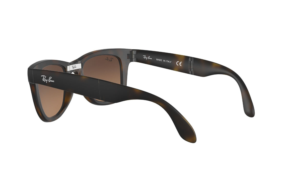 Lentes de Sol Folding Wayfarer Matte Havana Ray-Ban