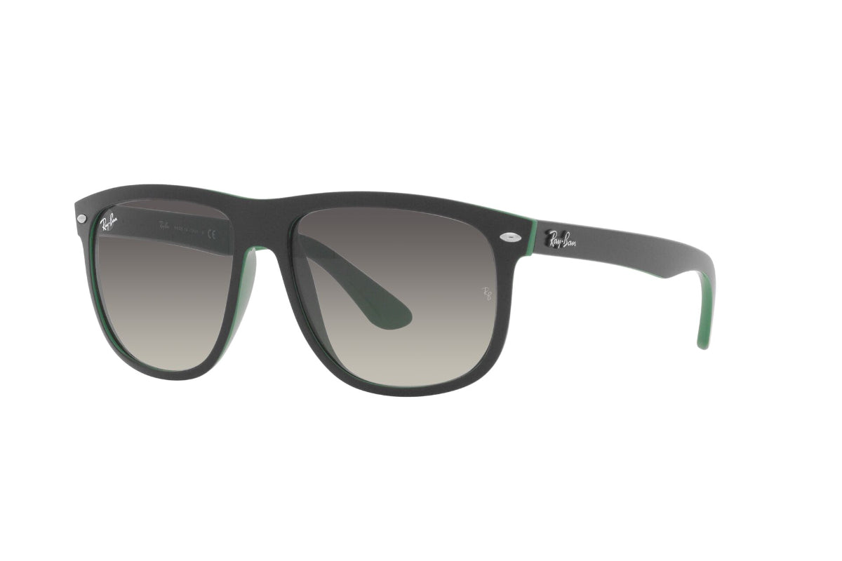 Lentes de Sol Boyfriend Matte Black On Green Ray-Ban