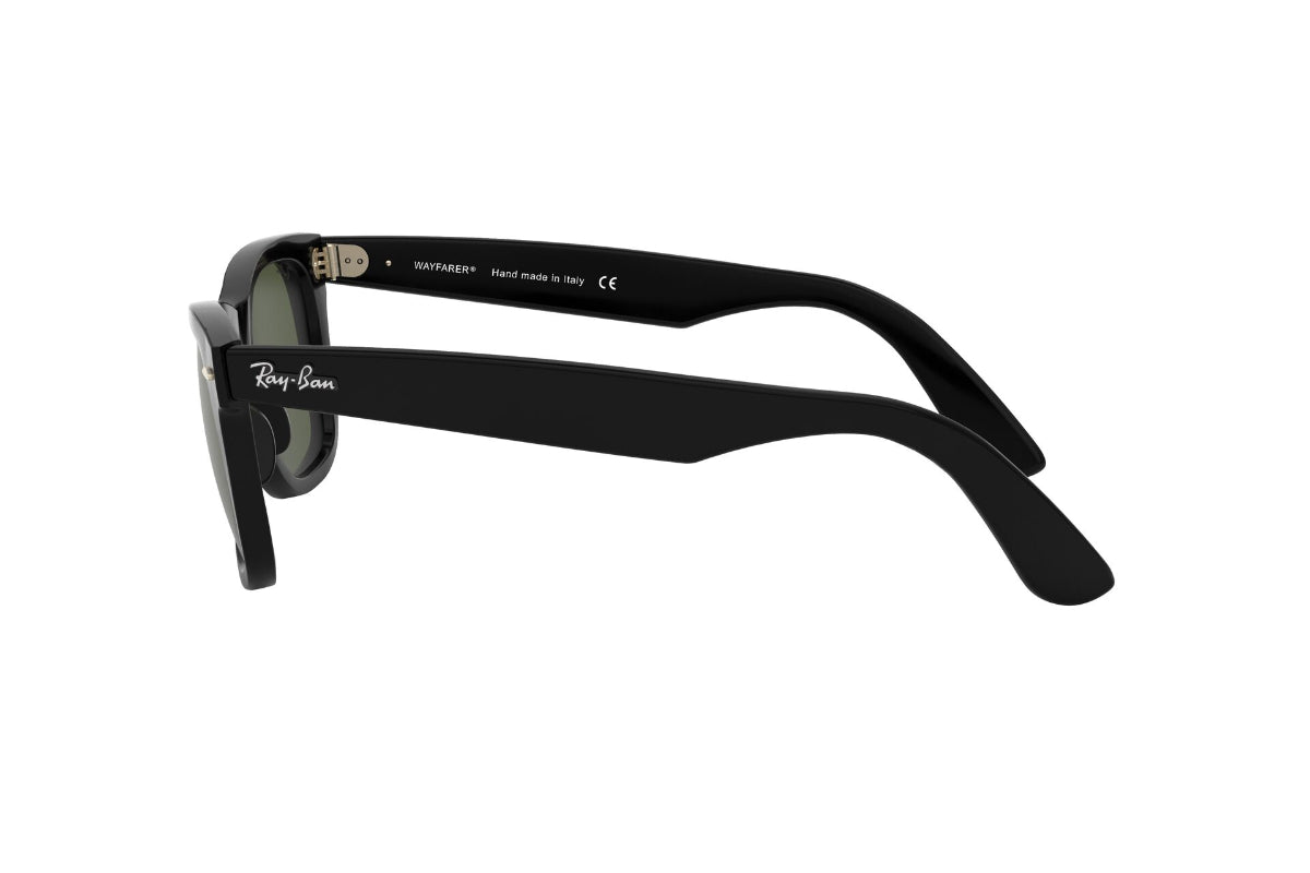 Lentes de Sol Wayfarer II Black Green Ray-Ban