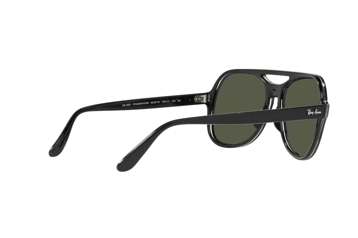 Lentes de Sol Powderhorn Black Black  Ray Ban