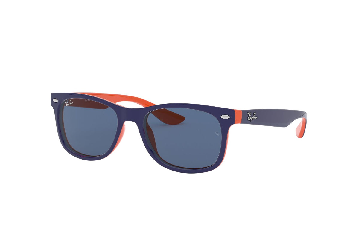 Lentes De Sol New Wayfarer Blue Orange Ray-Ban Junior