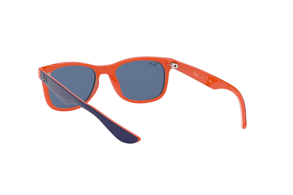 Lentes De Sol New Wayfarer Blue Orange Ray-Ban Junior